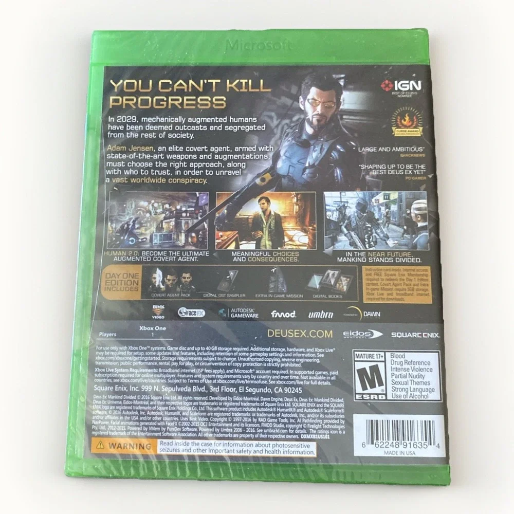 Deus Ex:‎ Mankind Divided - Day One Edition - Microsoft Xbox One